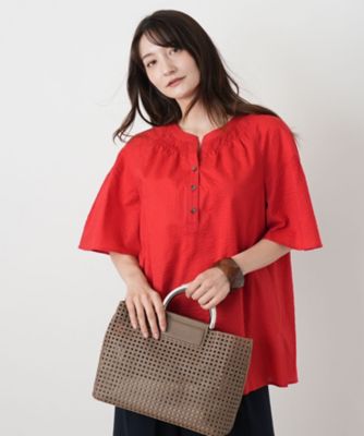 ヘンリーネックブラウス | Leilian (Women)/レリアン | 三越伊勢丹