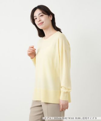 クルーネックニット【Leilian WHITE LABEL