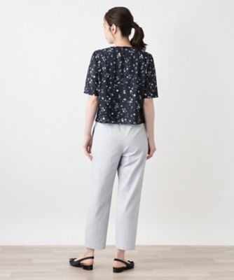 ストレッチクロップドパンツ【Leilian WHITE LABEL