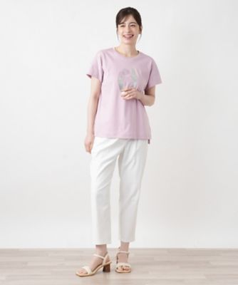 ストレッチクロップドパンツ【Leilian WHITE LABEL