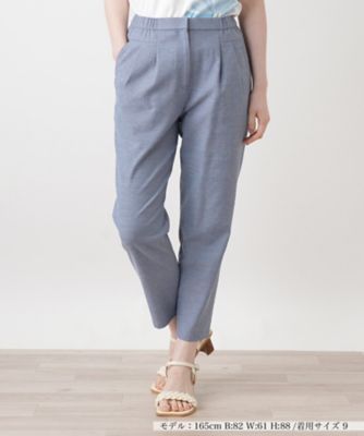 ストレッチクロップドパンツ【Leilian WHITE LABEL
