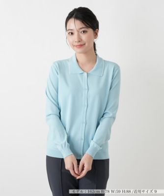 ＜Leilian (Women)＞襟付きカーディガン【Ｌｅｉｌｉａｎ　ＷＨＩＴＥ　ＬＡＢＥＬ】