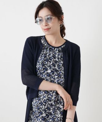 メッシュカーディガン【Leilian WHITE LABEL