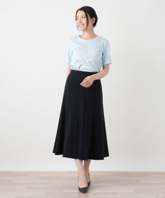 刺繍クルーネックカットソー【Leilian WHITE LABEL