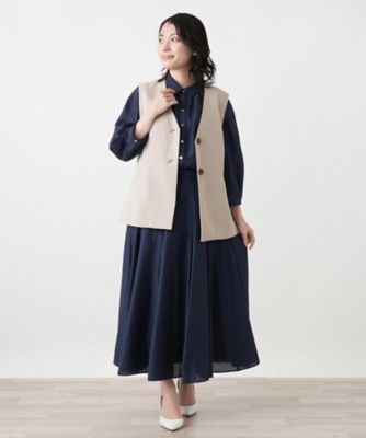 スカーフタイ付ジレ【大妻女子大学コラボ商品】 | Leilian (Women