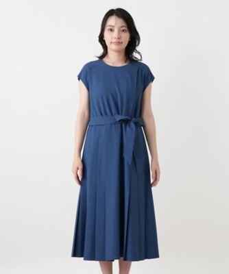 サイドプリーツワンピース【大妻女子大学コラボ商品】 | Leilian