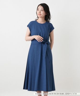 サイドプリーツワンピース【大妻女子大学コラボ商品】 | Leilian
