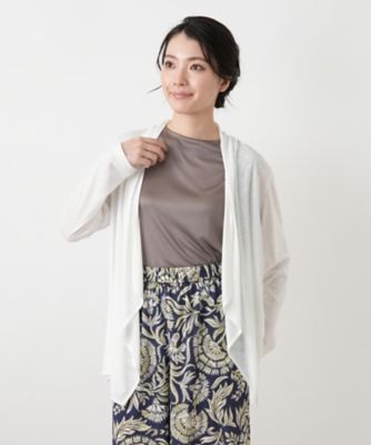 レリアン　接触冷感　カーディガン アイボリー 接触冷感】カーディガン | Leilian (Women)/レリアン | 三越伊勢丹