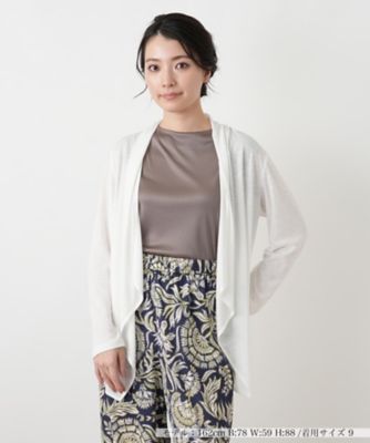 レリアン　接触冷感　カーディガン アイボリー 接触冷感】カーディガン | Leilian (Women)/レリアン | 三越伊勢丹