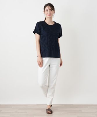 刺繍クルーネックカットソー【MUSE BY ROCHAS