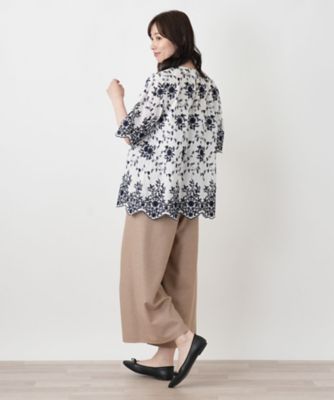 ボタニカル刺繍ブラウス | Leilian (Women)/レリアン | 三越伊勢丹