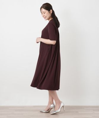 Vネックフレアワンピース | Leilian (Women)/レリアン | 三越伊勢丹