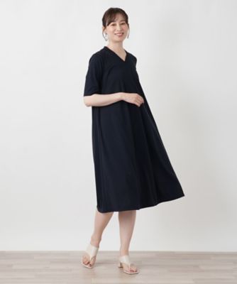 【新品】定価64,900円　レリアン　Vネックフレアワンピース　13＋ Vネックフレアワンピース | Leilian (Women)/レリアン | 三越伊勢丹