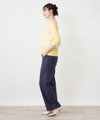 ボーダークルーネックニット | Leilian (Women)/レリアン | 三越伊勢丹