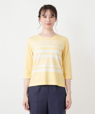 ボーダークルーネックニット | Leilian (Women)/レリアン | 三越伊勢丹