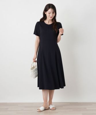 極美‼️レリアン　洗える　クルーネックフレアワンピース　M クルーネックフレアワンピース | Leilian (Women)/レリアン | 三越