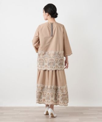 カットワーク刺繍七分袖ブラウス | BOURGE (Women)/ブールジュ | 三越