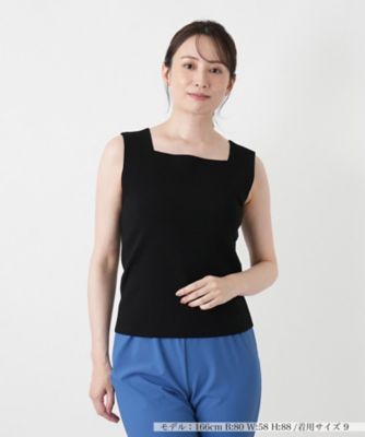 スクエアネックタンクトップ【Leilian WHITE LABEL