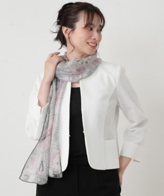 シアーペイズリー柄ストール【BINDA】 | Leilian (Women