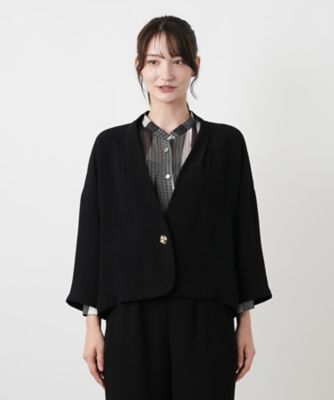 レリアン ロシャス 最高級七分袖ジャケット 11号　日本製 七分袖ジャケット【ROCHAS Premiere】 | Leilian (Women