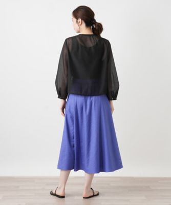 洗えるシアージップジャケット【Leilian WHITE LABEL
