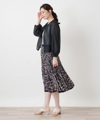 洗えるシアージップジャケット【Leilian WHITE LABEL