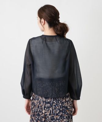 洗えるシアージップジャケット【Leilian WHITE LABEL