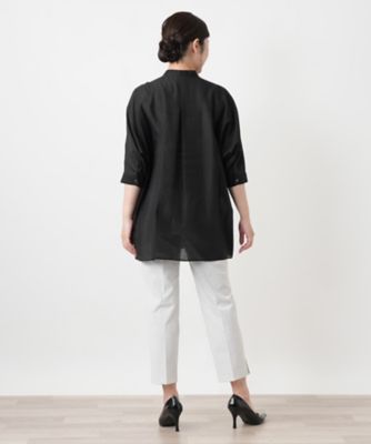 バンドカラーブラウス【Leilian WHITE LABEL