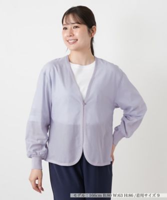シアーカーディガン【Leilian WHITE LABEL