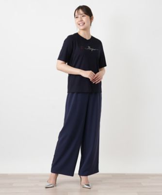 ビジュークルーネックカットソー【Leilian WHITE