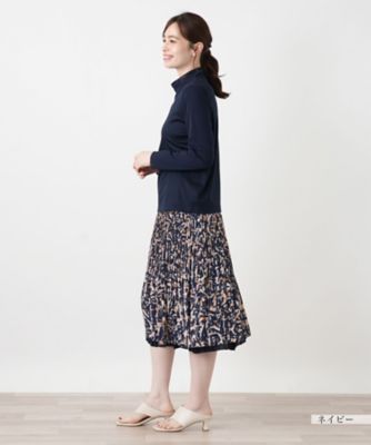 切替ハイネックカットソー【Leilian WHITE LABEL