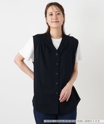 Vネックベスト【Leilian WHITE LABEL】 | Leilian