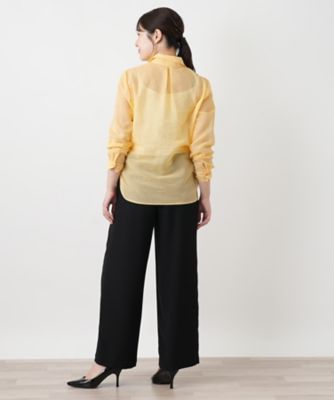 ピンタックシアーブラウス【Leilian WHITE LABEL