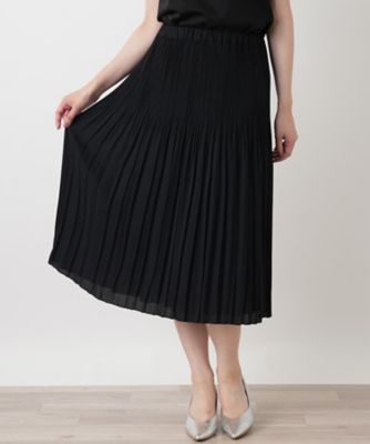 リバーシブルプリーツスカート【Leilian WHITE LABEL