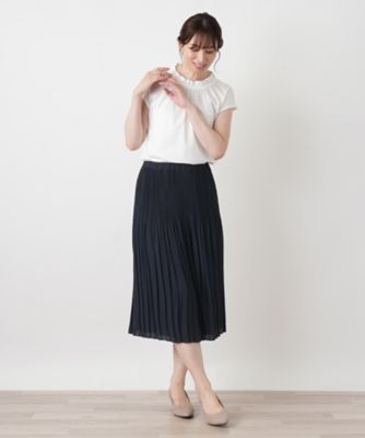 リバーシブルプリーツスカート【Leilian WHITE LABEL