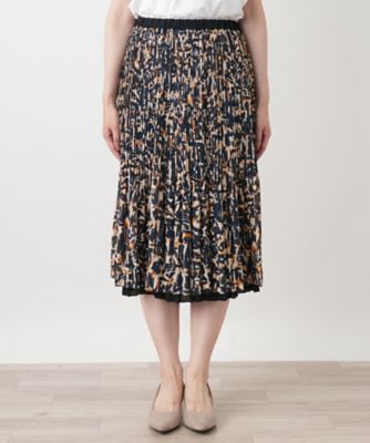 リバーシブルプリーツスカート【Leilian WHITE LABEL