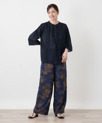 レースピンタックブラウス【Leilian WHITE LABEL 