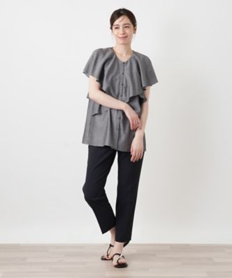 ティアードフリルブラウス【Leilian WHITE LABEL