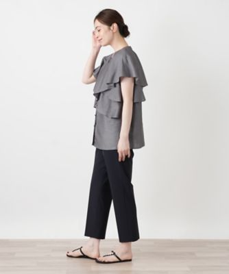 ティアードフリルブラウス【Leilian WHITE LABEL