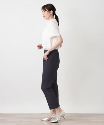 ストレッチクロップドパンツ【Leilian WHITE LABEL