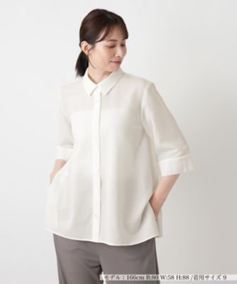 五分袖ブラウス【Leilian WHITE LABEL】 | Leilian