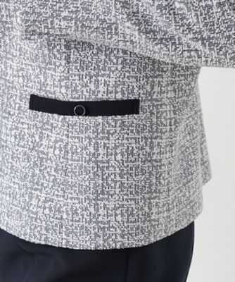 ツイードノーカラージャケット【Leilian WHITE LABEL