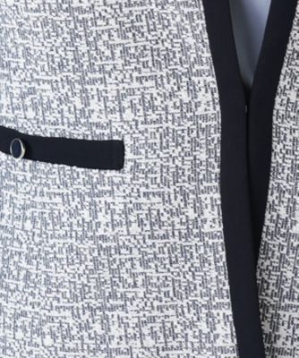 ツイードノーカラージャケット【Leilian WHITE LABEL