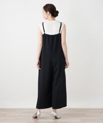 美品✨CLANE オールインワン ドッキング ワイドパンツ ウール混 オールインワンワイドパンツ | Leilian (Women)/レリアン | 三越伊勢丹