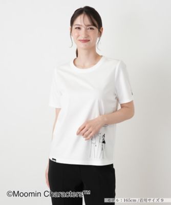 ＜Leilian (Women)＞ムーミン刺繍クルーネックＴシャツ