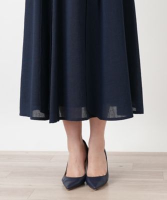 ゆかり 極美品 レリアン 高級ベルベット刺繍セット ジレ＋ロングスカート ロングフレアスカート | Leilian (Women)/レリアン | 三越伊勢丹