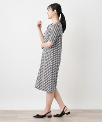 幾何学柄サックワンピース | Leilian (Women)/レリアン | 三越伊勢丹