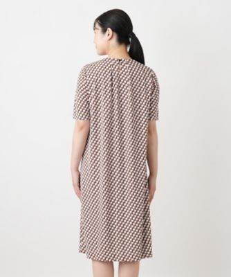 幾何学柄サックワンピース | Leilian (Women)/レリアン | 三越伊勢丹