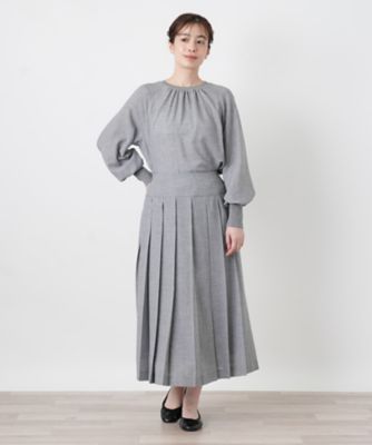 幅広プリーツロングスカート | Leilian (Women)/レリアン | 三越伊勢丹