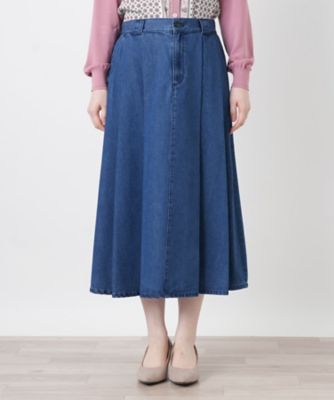 パネル切替デニムスカート【L JEANS】 | Leilian (Women